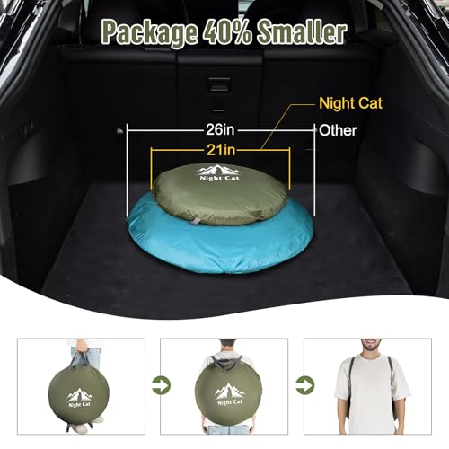 Night Cat Pop-up Camping Tent 1 Person Waterproof Instant Setup T7337