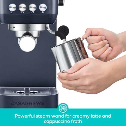CASABREWS 3700 Essential Espresso Machine 20 Bar, Stainless Steel, Silver D8468