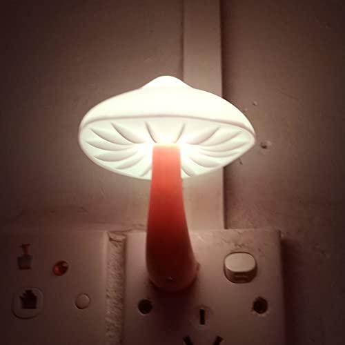 AUSAYE 5Pack Sensor LED Night Light Plug in Mushroom Lamp for Bedroom G797882
