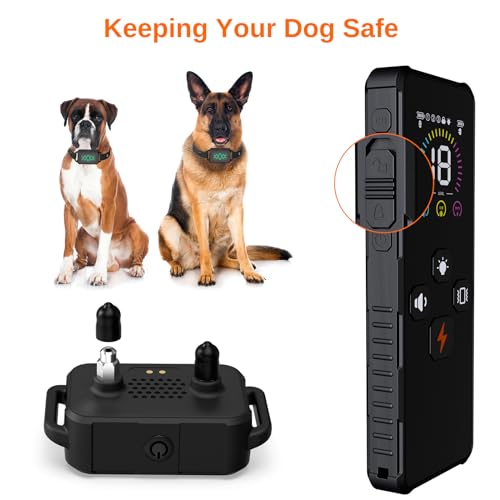 Fluffee RC09 Dog Training Collar with Remote, 3 Modes, IPX7 Waterproof U148570