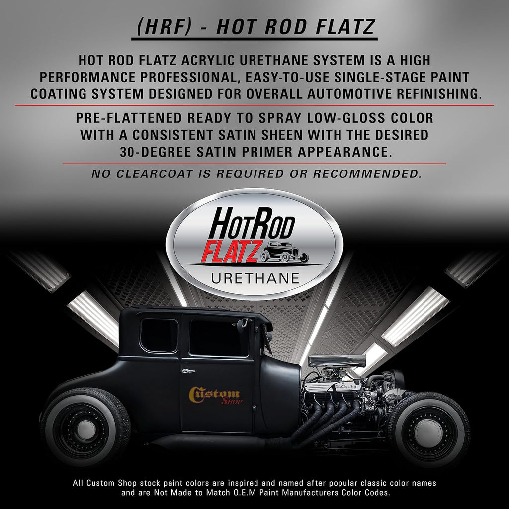 Custom Shop Alpine White Hot Rod Flatz Urethane Auto Paint Quart Kit C2599