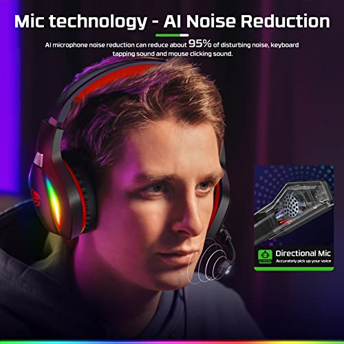 FC100 Wireless Gaming Headset with Microphone for PS5, PS4, PC, Mac, Switch P7184