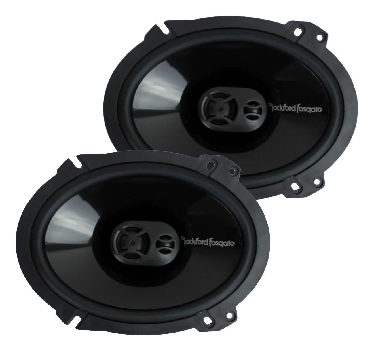 Rockford Fosgate P1683 6x8" 260W 3-Way Car Coaxial Speakers, 4 Pack D547