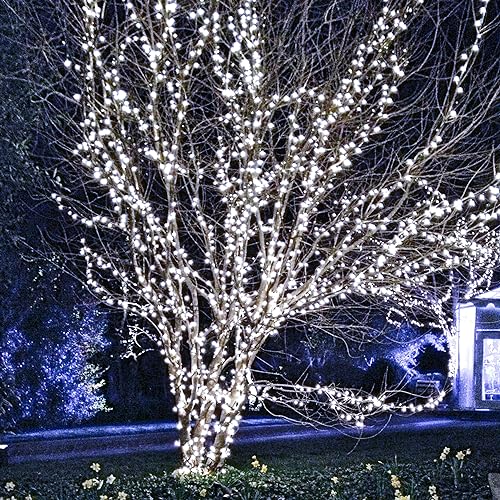 TW SHINE Halloween Lights 328FT Outdoor String Lights with Remote, Purple & Orange F53527