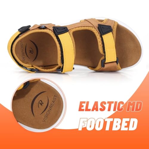 visionreast Mens Athletic Sandals Non-slip Outdoor Hiking P706