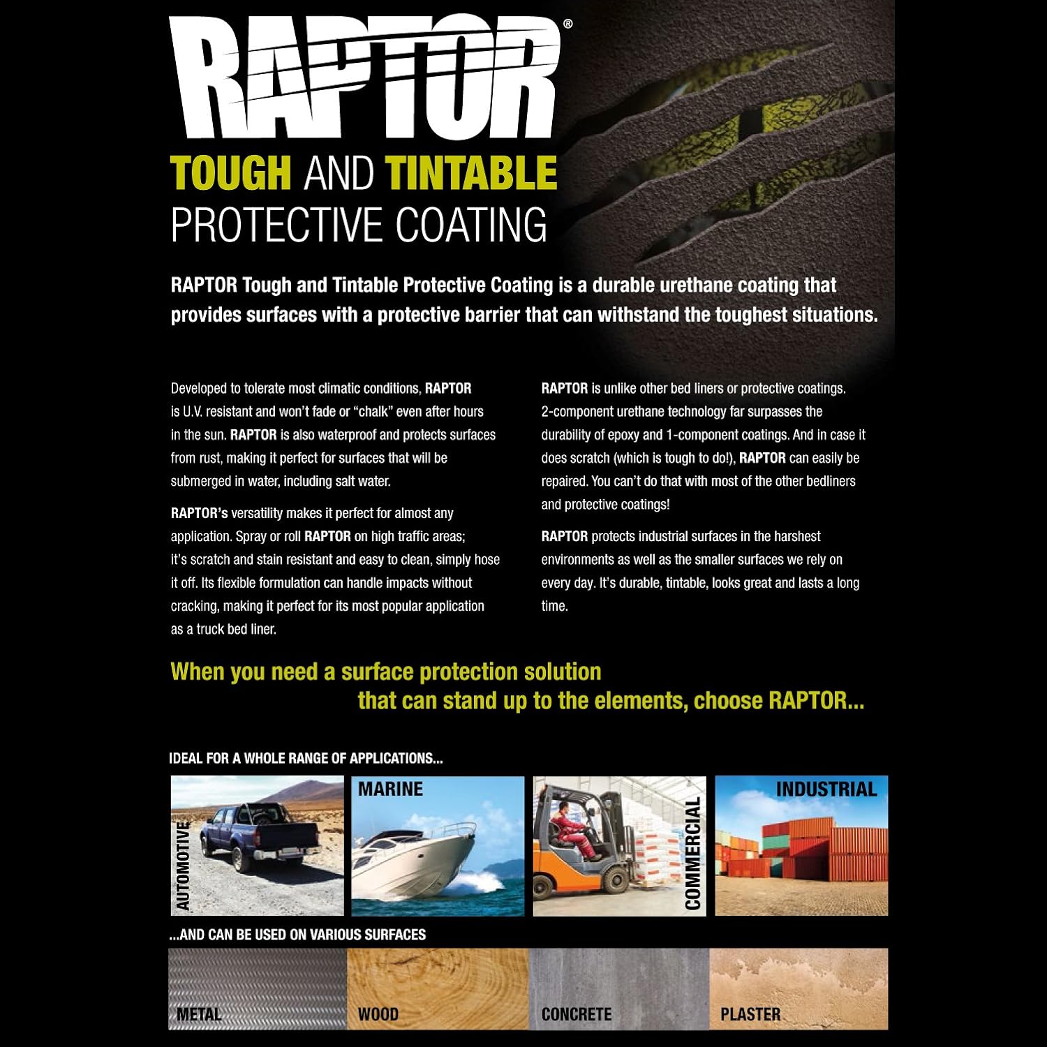 U-POL Raptor Dove Gray Urethane Spray-On Truck Bed Liner Kit, 4 Liters V32421