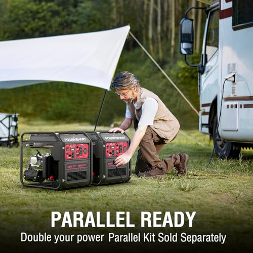 PowerSmart 4400-Watt Portable Inverter Generator, RV Ready, Gas Powered A987