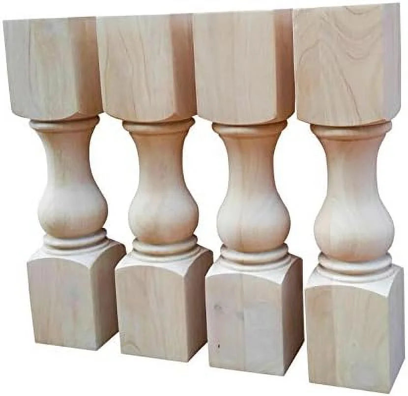 18 inch Unfinished Wood Bench or Coffee Table Legs, Set of 4 M2697