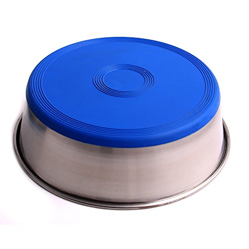 Max and Neo Heavyweight Stainless Steel Dog Bowl with Non-Skid Rubber Bottom H8177