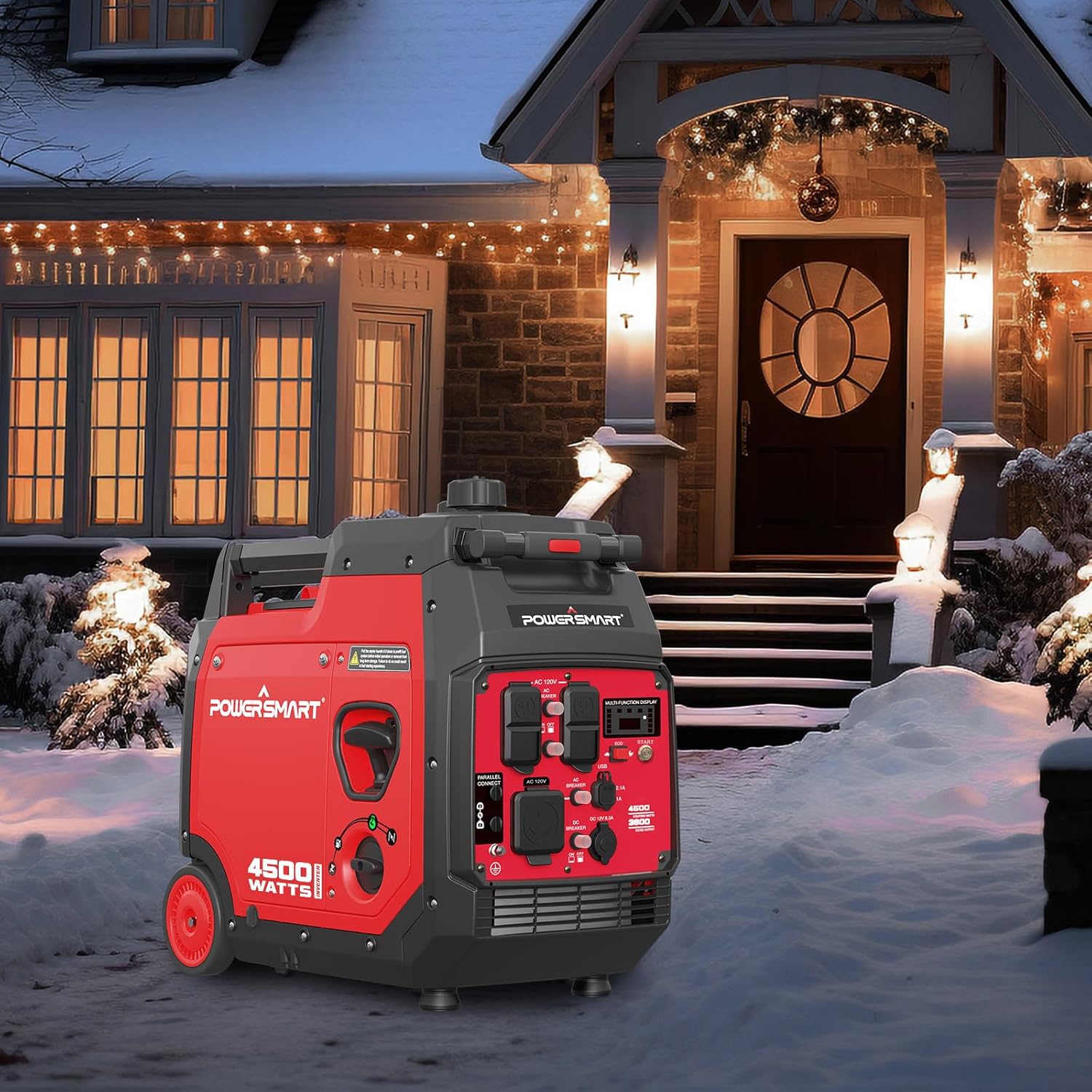 PowerSmart 4500-Watt Portable Inverter Generator with Electric Start C627816
