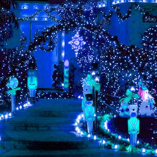 TW SHINE Halloween Lights 328FT Outdoor String Lights with Remote, Purple & Orange F53527