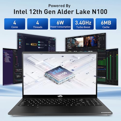 NIMO 15.6 IPS FHD Laptop, 16GB RAM 1TB SSD, Intel Pentium N100, Backlit Keyboard, Win 11 E701
