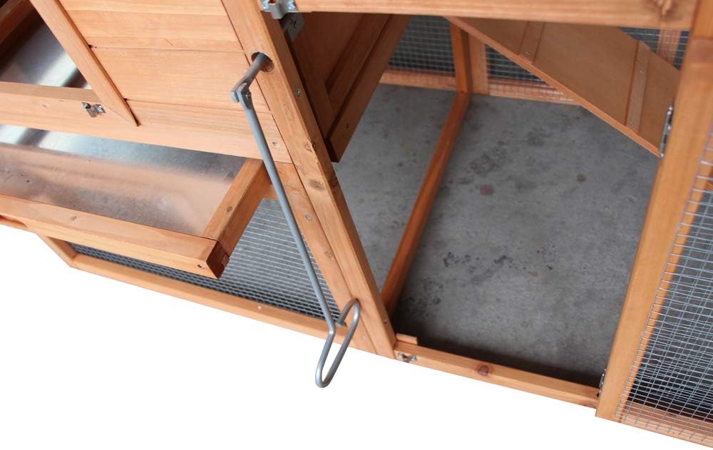 Outdoor Wooden Chicken Coop with Run and Nesting Box L868