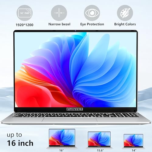 16 Inch Windows 11 Pro Gaming Laptop, 16GB RAM 1TB SSD W219
