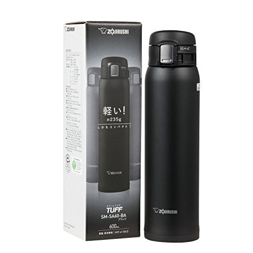 Zojirushi SM-SA60BA Stainless Steel Vacuum Insulated Mug, 20 oz, Black M947