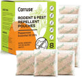 Mouse Rodent Repellent Peppermint Oil: Home Pest Control Pouches for Rate/Spiders/Moths/Ants/Roaches/Silverfish Deterrent - Extra-Strength Mice Away Repellent Indoor & Outdoor (8 Count)