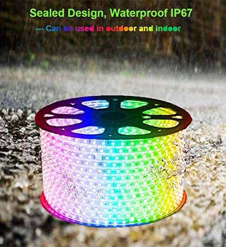WiFi RGB LED Strip Lights 30ft Dimmable Waterproof with App Control S57509