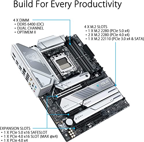 AMD Ryzen 7 7800X3D Desktop Processor with ASUS ROG Strix B650E-F Gaming WiFi Motherboard M47349