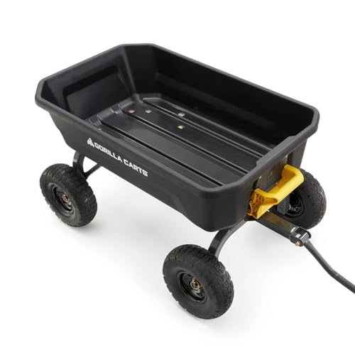 Gorilla Carts Heavy-Duty Dump Cart, 600 lb Capacity, Steel Frame Y885543