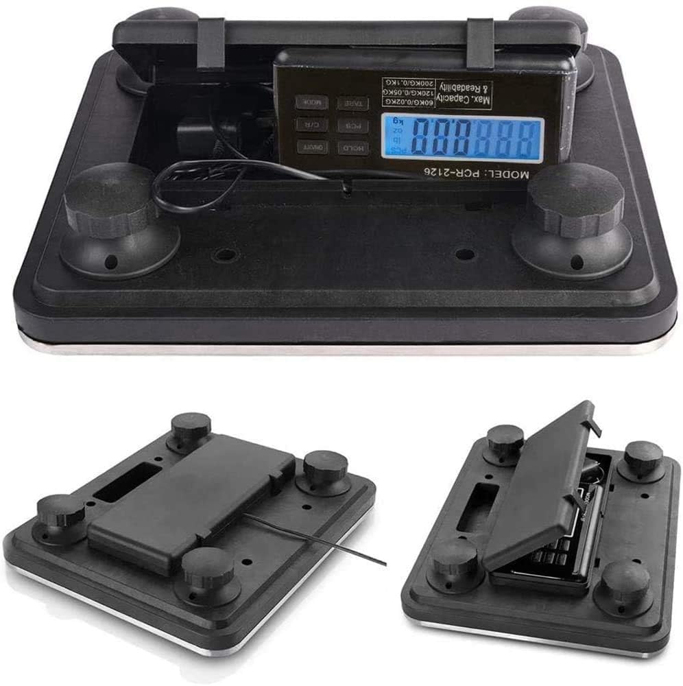 660lbs Postal Scale LCD Digital Floor Platform Scale for Shipping P7498