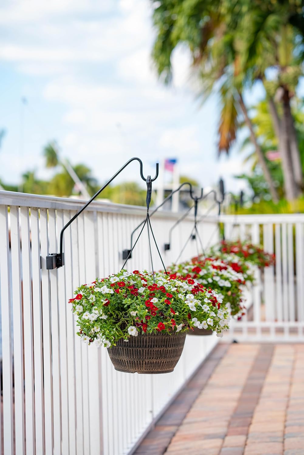 Hold It Mate Multi Use Deck Mounted Hook Kit for Bird Feeders, Planters, and Wind Chimes J859