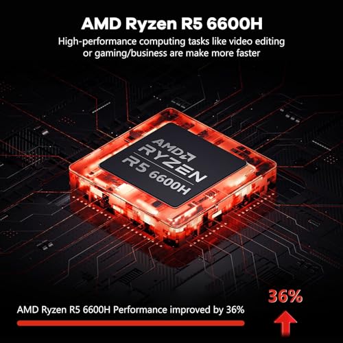 NIMO 15.6" FHD IPS Gaming Laptop, AMD Ryzen 5 6600H, 16GB RAM, 1TB SSD R298468