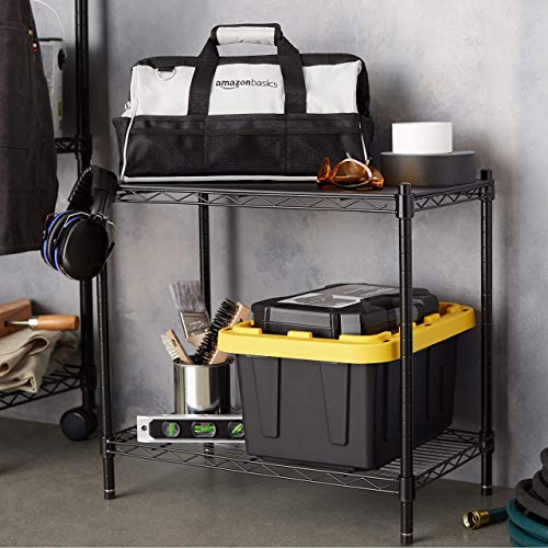 Amazon Basics 3-Shelf Adjustable Steel Wire Rack Storage Shelving, Chrome D243