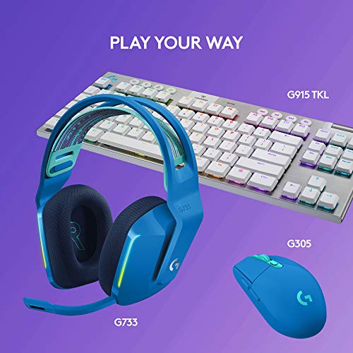 Logitech G733 Lightspeed Wireless Gaming Headset – Black, PC, PS5, PS4, Switch F9206