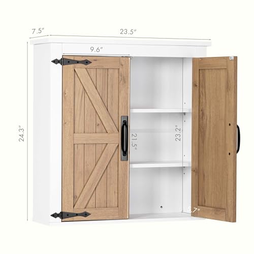 Spirich Small Wall Mounted Bathroom Cabinet, White E7850