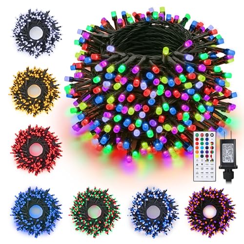 Toodour Halloween Lights RGB String Lights 115ft 350 LED with Remote & Timer, Waterproof I15808