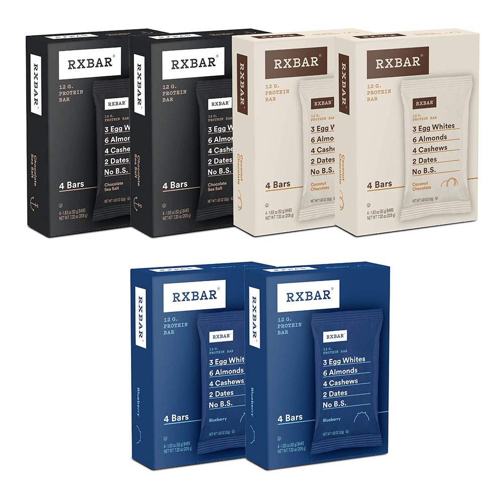 RXBAR Protein Bar Variety Pack, 3 Flavors, 1.83 Oz (Pack of 24) B1238