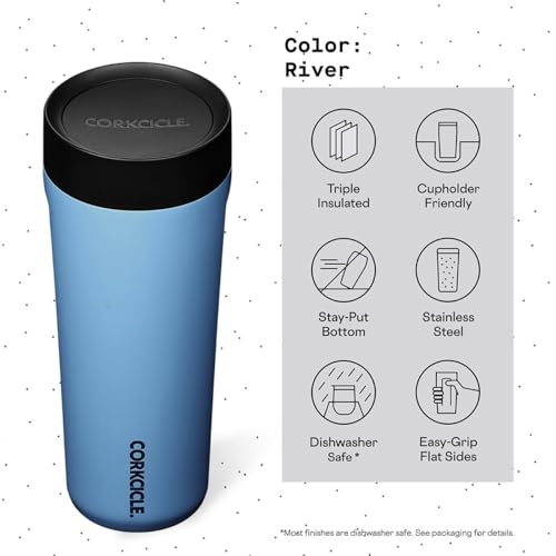 Corkcicle Commuter Cup Travel Mug Insulated Coffee Mug with Lid 17 oz Dragonfly J36810