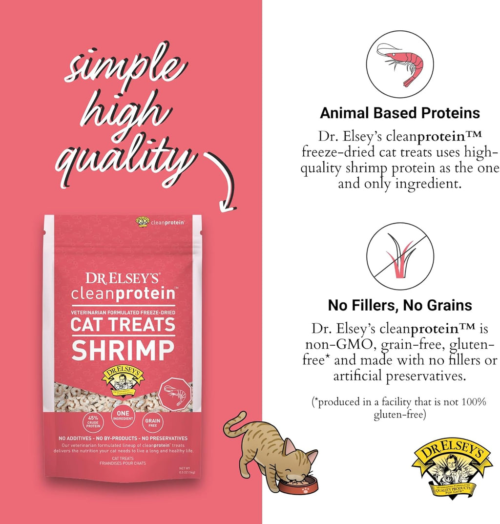 Dr. Elsey's Freeze-Dried Shrimp Cat Treats 0.5 oz R812896
