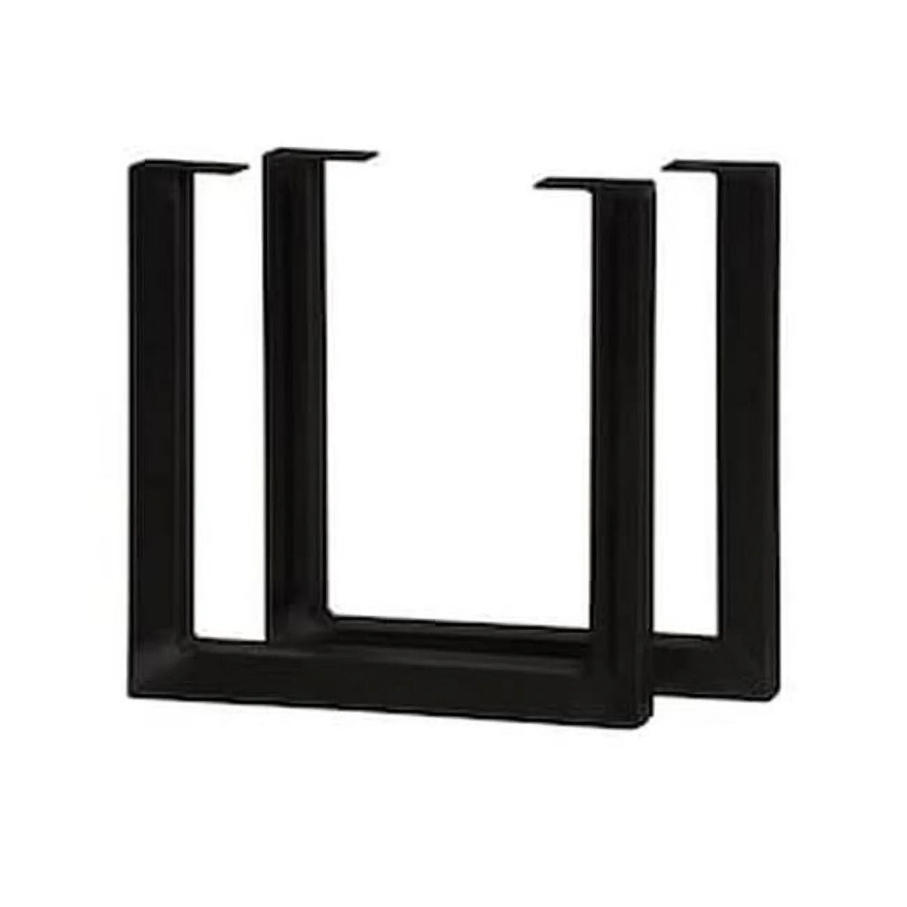 Live Edge Timber 115839 15 in. U Legs, Black - Pack of 2