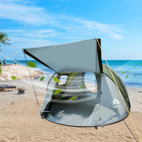 Night Cat Pop-up Camping Tent 2 Person Waterproof Instant Setup S8662