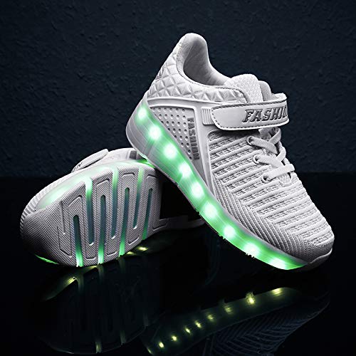 Ufatansy Roller Skate Shoes LED Light Up with Wheels USB Rechargeable for Kids C694363