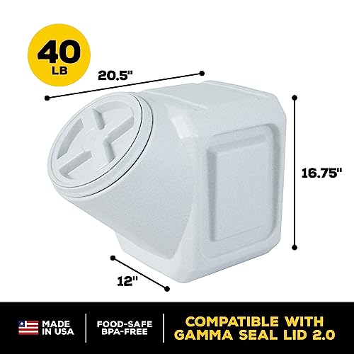 Gamma2 Vittles Vault Stackable Dog Food Storage Container, 60 lb, Made in USA J795