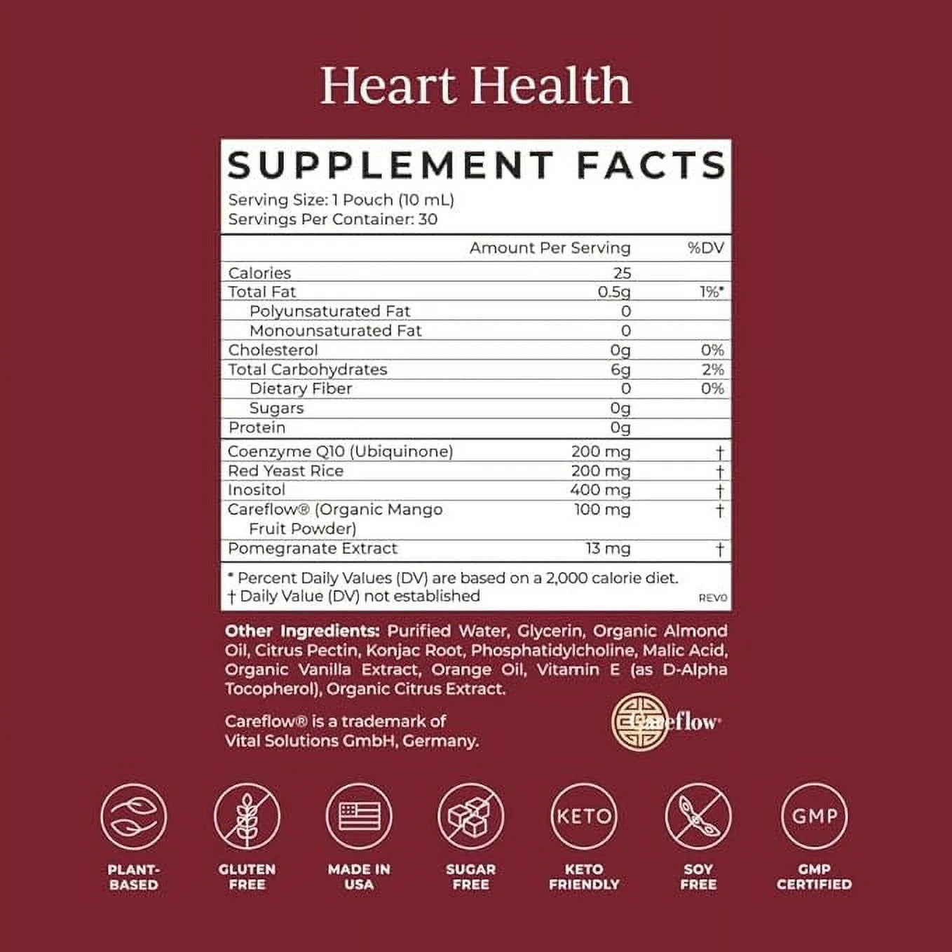 CYMBIOTIKA Heart Health Supplement with CoQ10, Red Yeast Rice & Inositol, 30 Pack Y4706