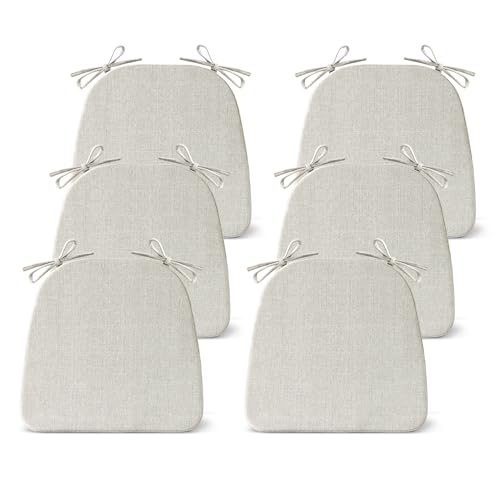 Chair Cushions for Dining Chairs Set of 4, Non Slip with Ties, Black H39445