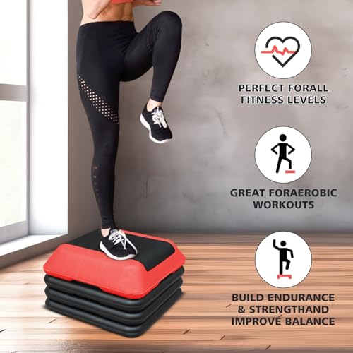 16"x16" Aerobic Step Platform with 4 Adjustable Risers K546694