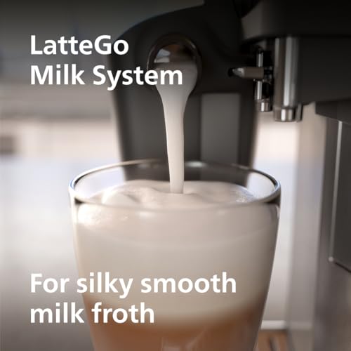 Philips 3200 Series Fully Automatic Espresso Machine with LatteGo, Black (EP3241/54) U11280