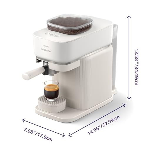 Philips Baristina Espresso Machine with Milk Frother, Black D833