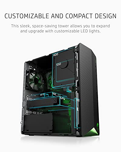 HP Pavilion Gaming Desktop, AMD Ryzen 5 5600G, RX5500 4GB, 8GB RAM, 256GB SSD N734