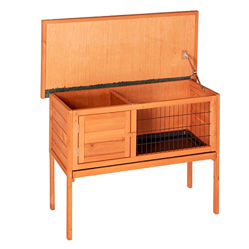 Outvita Rabbit Hutch 36" Single Deck Waterproof Wooden Chicken Coop Indoor Outdoor M5580