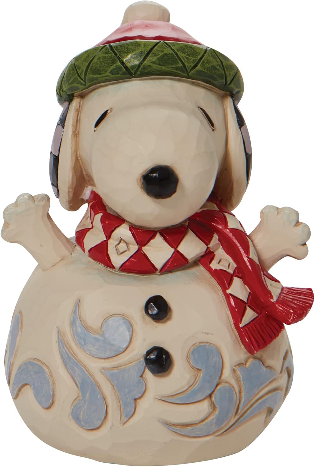 Enesco Jim Shore Peanuts Snoopy Snowman Miniature Figurine W226739