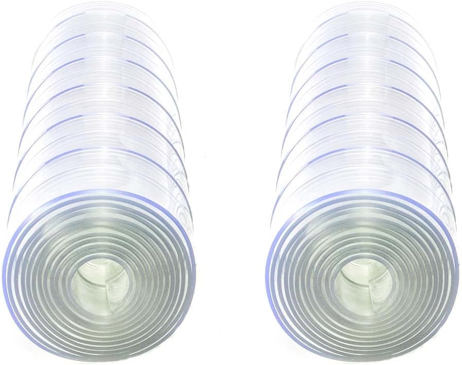 Plastic Vinyl Door Flaps for DIY Dog House- 27.5" x 12" [2 pcs], Dog Door Replacement Strips, for DIY Dog or Cat Door - Doghouse or Kennel Door Flap, Clear