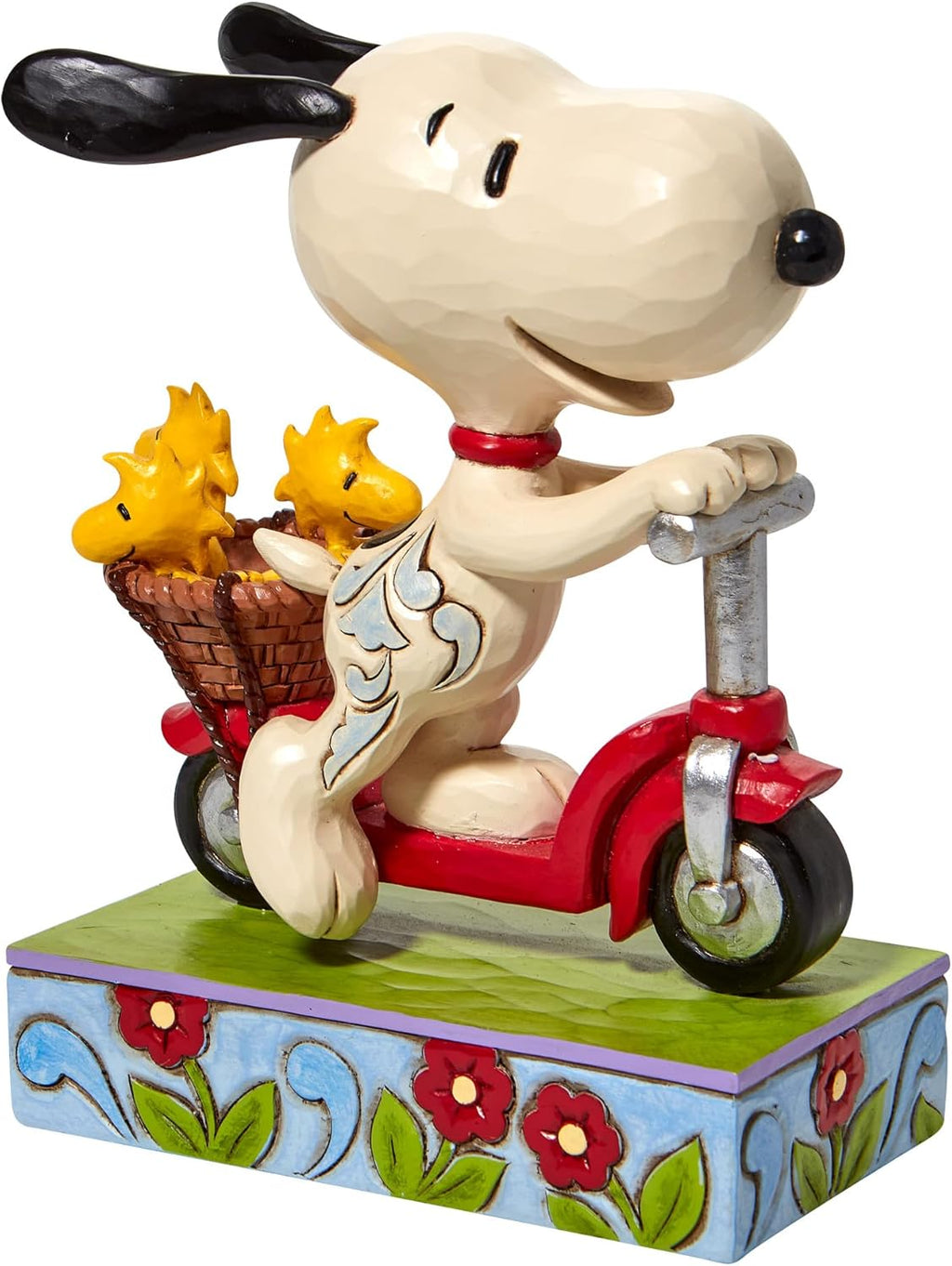 Peanuts by Jim Shore Snoopy and Woodstock Scooter Figurine, 6.5 Inch R90107