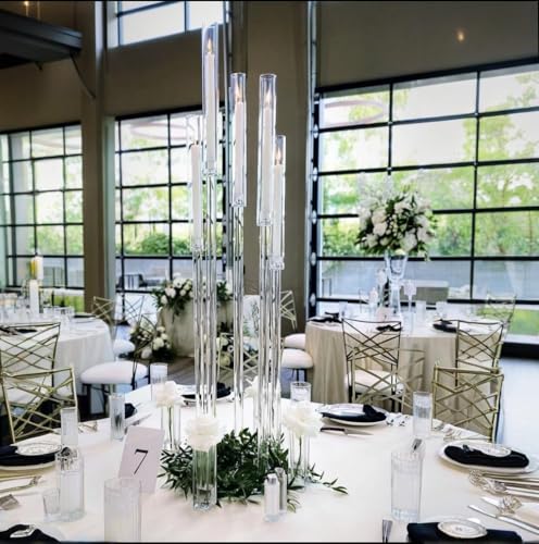 Black Candelabra Centerpieces for Wedding Table Decor 35in E5601