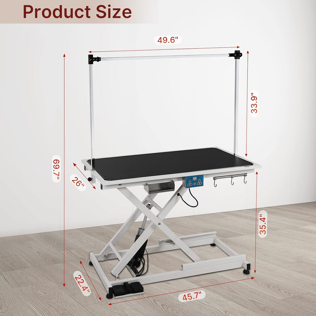 Hydraulic Electric Pet Grooming Table with Adjustable Arms and Nooses S52743