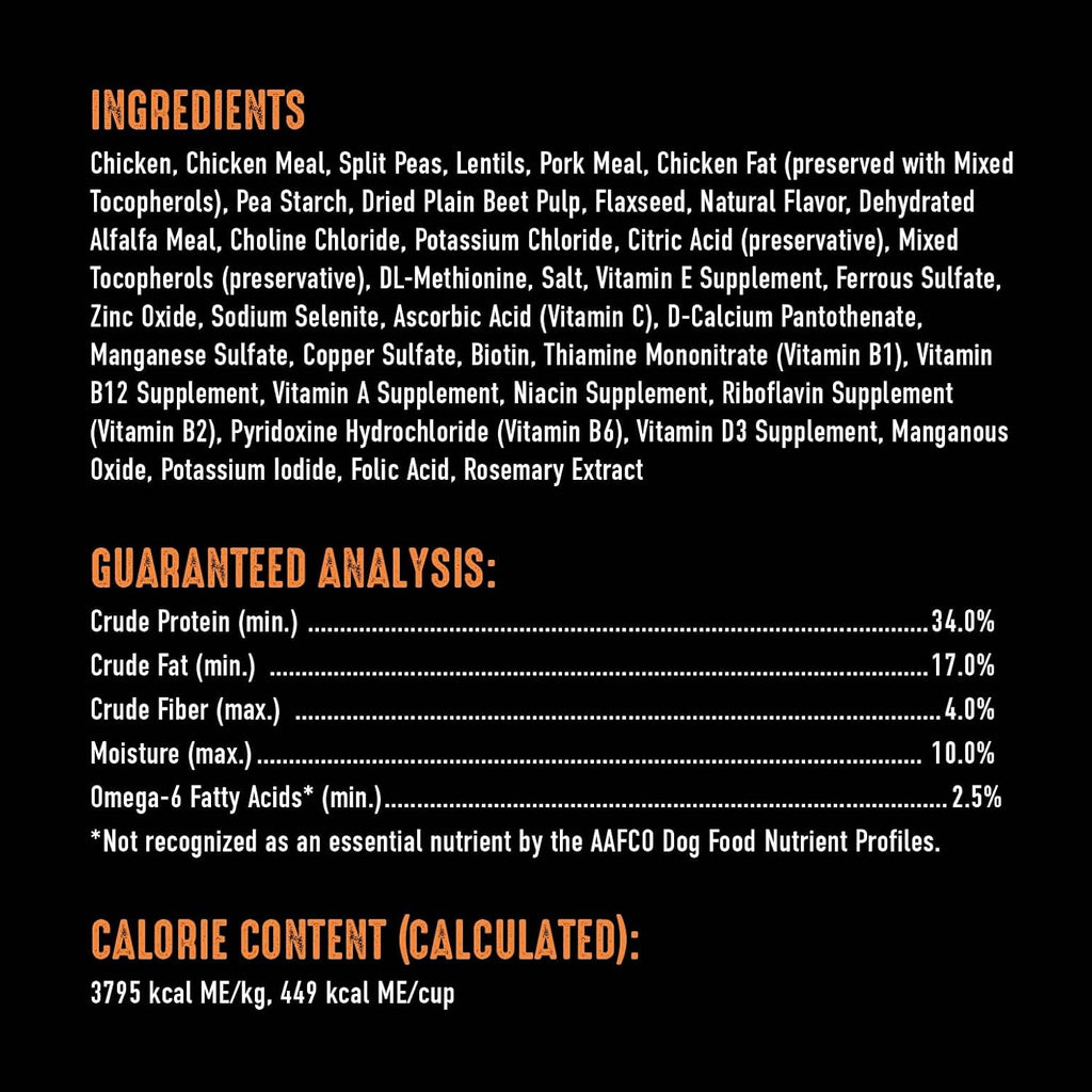 CRAVE Grain Free High Protein Adult Dry Dog Food, Chicken, 4 lb. Bag (Pack of 2) A89691